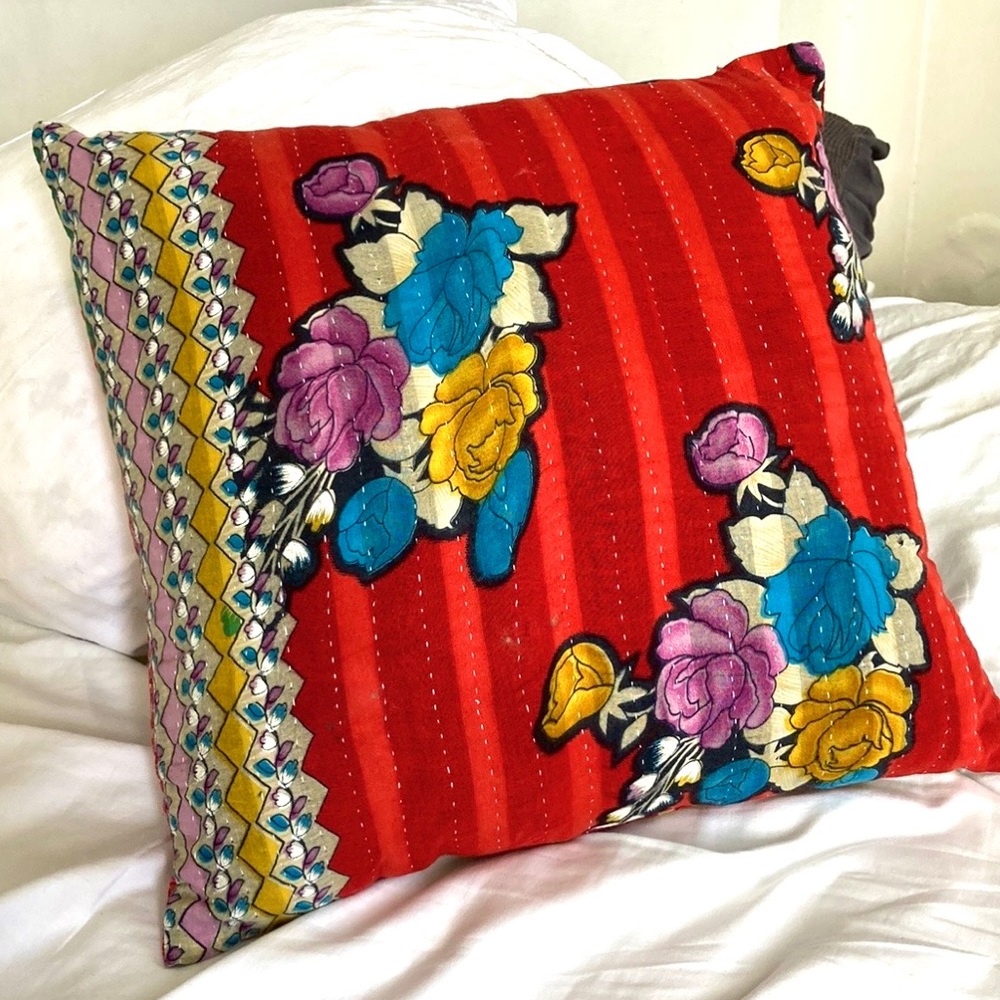 ✨ Urban Renewal One-Of-A-Kind Kantha Throw Pillow